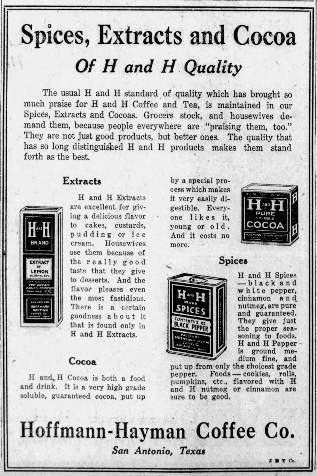 Same 26 Aug 1923 page-60 H and H spices, extracts, and cocoa display (raster matches primary; PDF bytes differ)