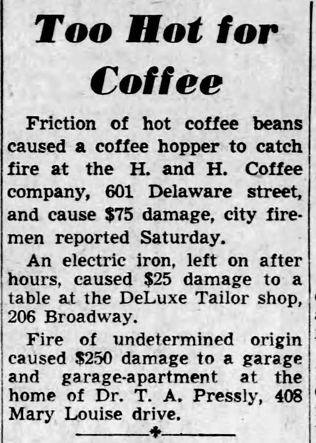 Too Hot for Coffee — San Antonio Light, 14 July 1946