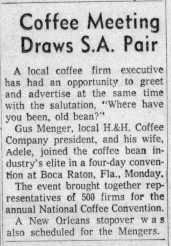 Coffee Meetings Draws SA Pair — San Antonio Express-News, 30 November 1956