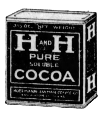 Cocoa pack from spices and extracts display, 26 Aug 1923 San Antonio Light