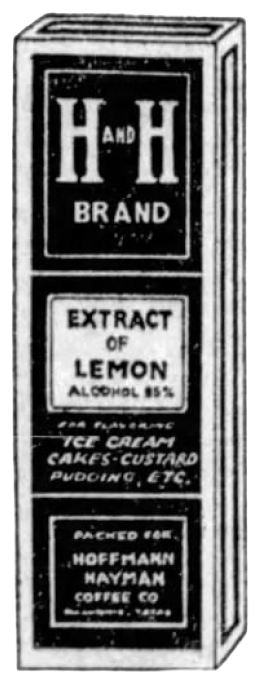 Lemon extract from spices display, 26 Aug 1923 San Antonio Light