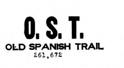 O.S.T. Old Spanish Trail trademark drawing, Tea and Coffee Trade Journal, May 1928