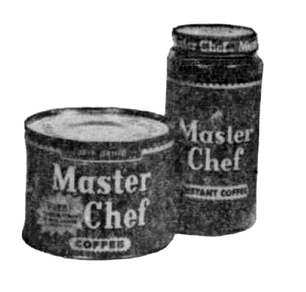 Master Chef roasted and instant tins, Hoffmann-Hayman footer, 29 Mar 1962 Express-News
