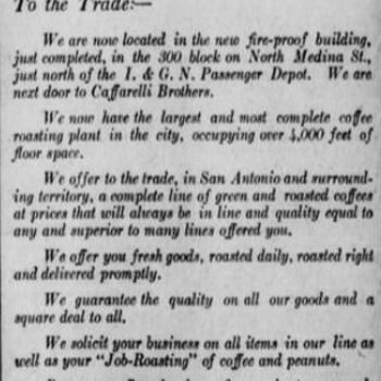 1913 Aug 10 San Antonio Express H and H ADV