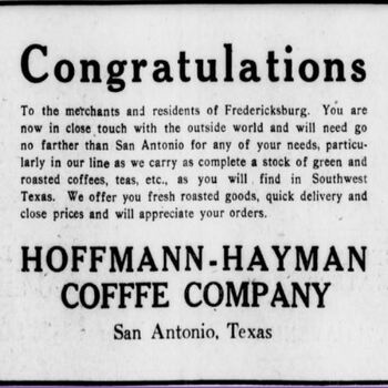 1913 Nov 17 San Antonio Express H&H ADV