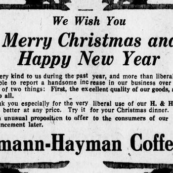 1914 Dec 25 San Antonio Express H&H ADV Xmas