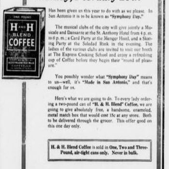 1916 Feb 29 San Antonio Express H&H ADV