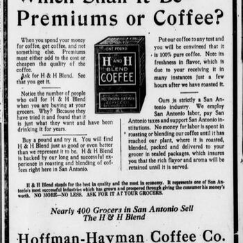 1919 Dec 10 San Antonio Express H&H ADV