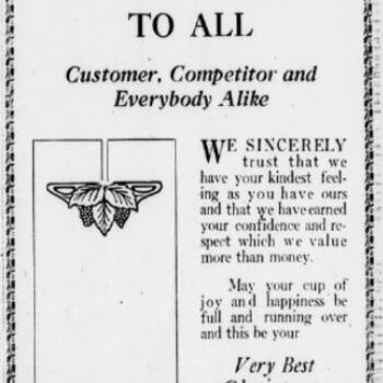 1919 Dec 25 San Antonio Express H&H ADV