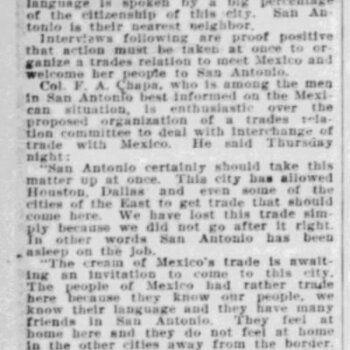 The News, 3 Jan 1919 — Want Mexican trade bureau (cont’d)