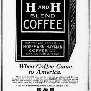 1920 Nov 1 San Antonio Express H and H Blend When Coffee Came to America