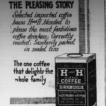 1922 Oct 13 Temple Daily Telegram H&H ADV