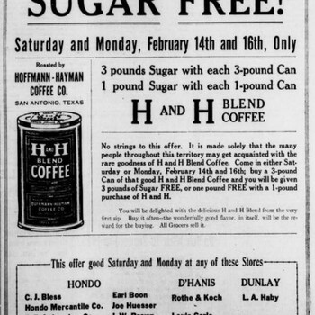 1925 Feb 14 Hondo Anvil Herald H&H ADV