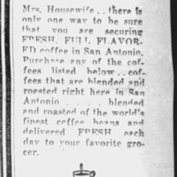 San Antonio Light, 25 Mar 1932 — cooperative display ad listing local roasters including Hoffmann-Hayman H and H