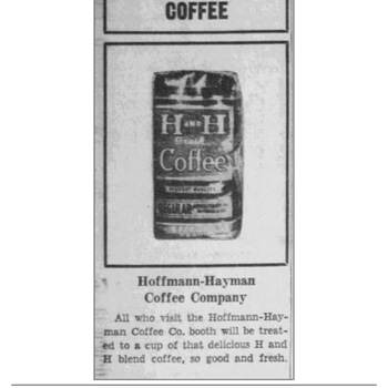 Newspapers.com PDF export of **San Antonio Light** (**Thursday 9 June 1938**, page 28) — labeled **Coffee Bag Ad** showing period printed advertisement for bagged coffee (Hoffmann-Hayman / trade advertising context). Reference documentation only — not an object in the project collection.