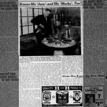 San Antonio Express-News, 10 October 1938 — Knows His Java and His Mocha Too