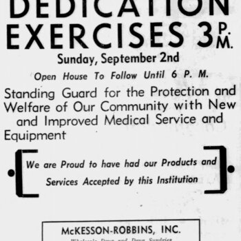 Express-News, 1 Sep 1951 — Baptist Memorial maternity wing dedication; H and H Coffee Texas Girl with McKesson-Robbins