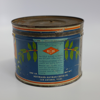 H and H Sam Houston One Pound Tin Right