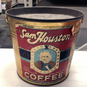 Reference — Sam Houston four-pound pail, Witte Museum
