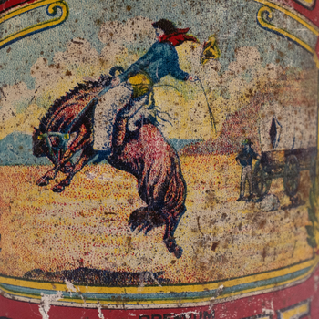 Broncho Coffee Tin Front