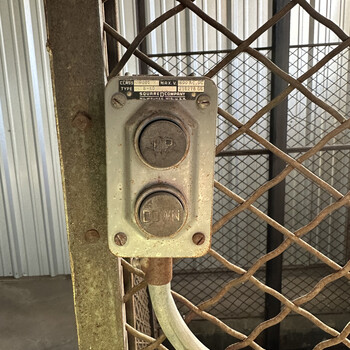 factory west rail lift pushbutton cage