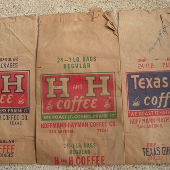 H and H and Texas Girl large sacks — wholesale / display context