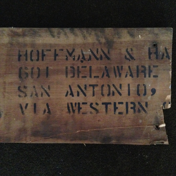 Crate piece from shed wall